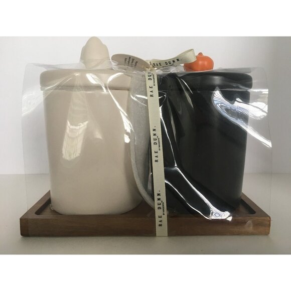 Rae Dunn Halloween Canisters Set Boo Ghost Lid Hocus Pocus Pumpkin Decor - Picture 5 of 8